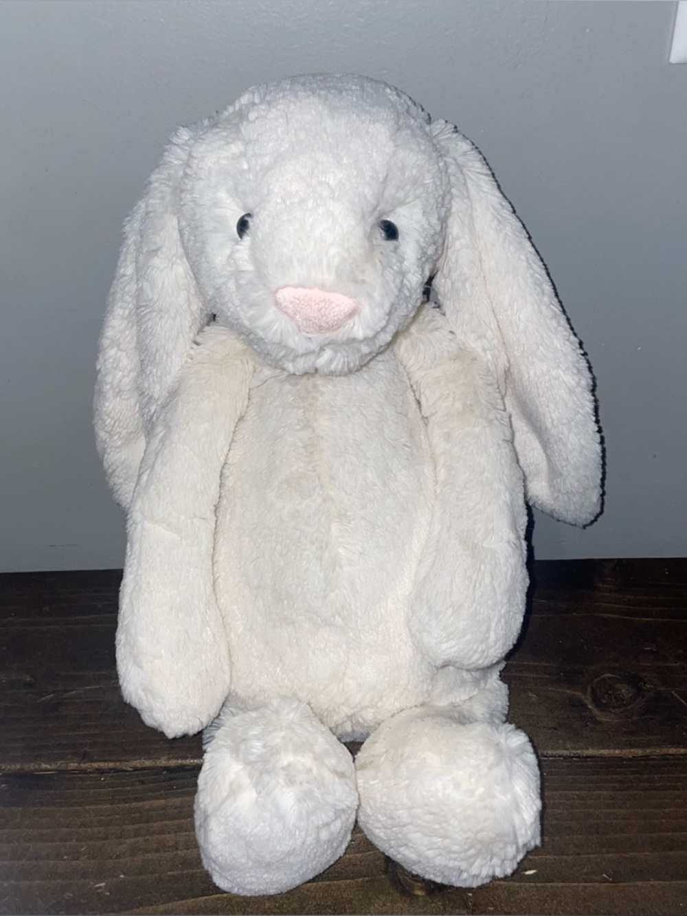 Large sized Jellycat Bashful Bunny Cream   Retired Stuffed Plush